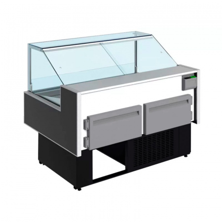 Витрина холодильная «рыба на льду» CRYSPI Gamma Quadro SN FISH 1200 LED